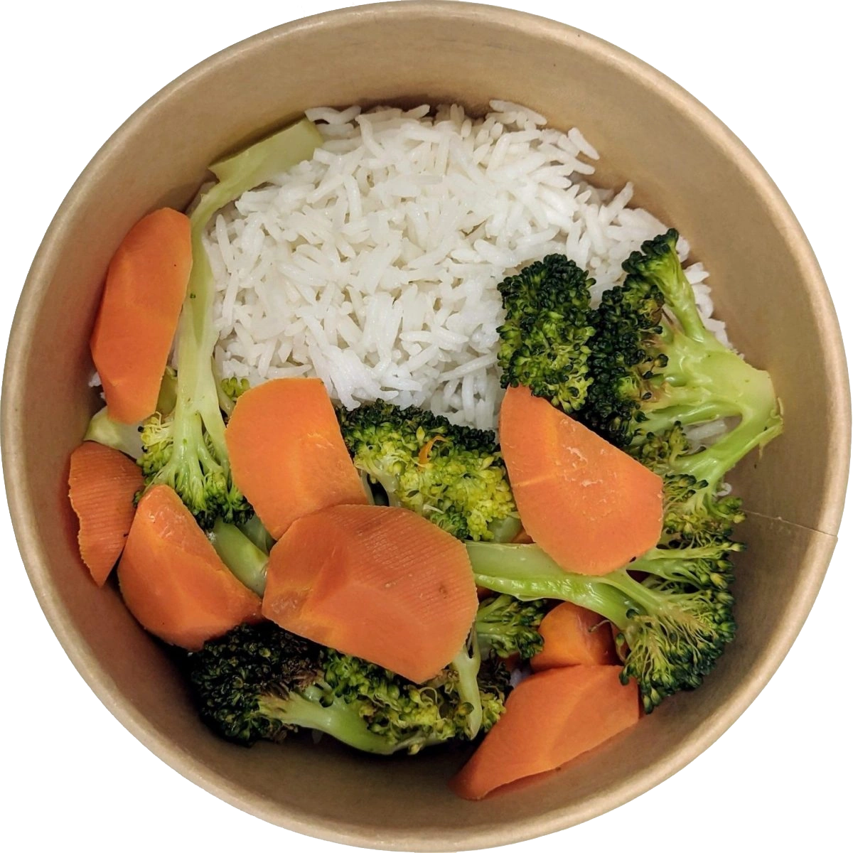 arroz basmati con verduras al vapor
