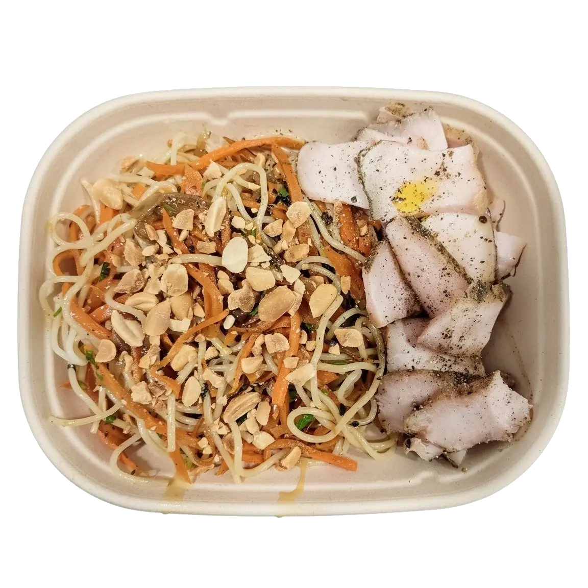 fideos de arroz+lomo